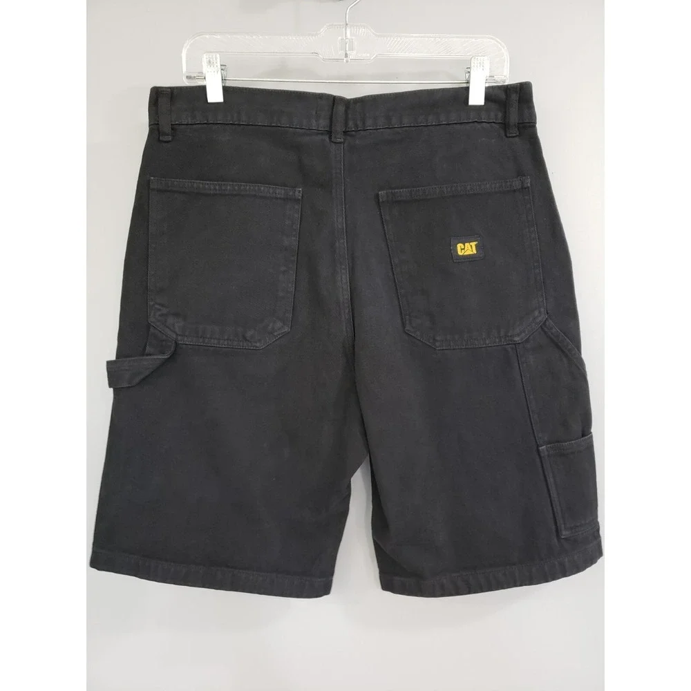 NWT Caterpillar Workwear Shorts Size LARGE Pitch Black CAT WORK  MENS CARPENTER